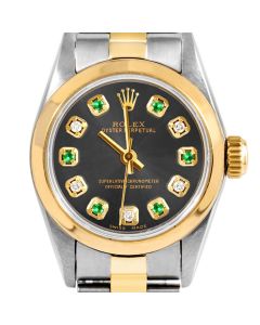 Rolex Oyster Perpetual 24mm Two Tone 6700-TT-RHO-ADE-SMT-OYS