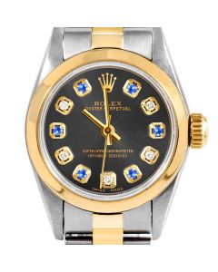 Rolex Oyster Perpetual 24mm Two Tone 6700-TT-RHO-ADS-SMT-OYS