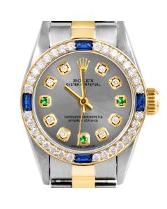 Rolex Oyster Perpetual 24mm Two Tone 6700-TT-SLT-8D3E-4SPH-OYS