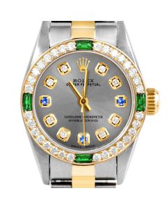 Rolex Oyster Perpetual 24mm Two Tone 6700-TT-SLT-8D3S-4EMD-OYS