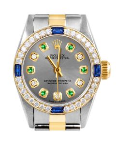 Rolex Oyster Perpetual 24mm Two Tone 6700-TT-SLT-ADE-4SPH-OYS