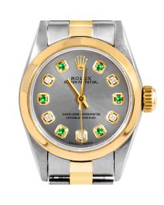 Rolex Oyster Perpetual 24mm Two Tone 6700-TT-SLT-ADE-SMT-OYS
