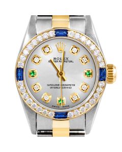 Rolex Oyster Perpetual 24mm Two Tone 6700-TT-SLV-8D3E-4SPH-OYS