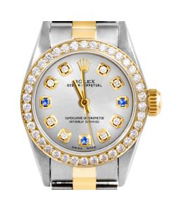 Rolex Oyster Perpetual 24mm Two Tone 6700-TT-SLV-8D3S-BDS-OYS