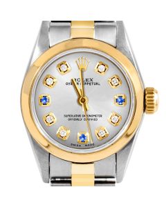 Rolex Oyster Perpetual 24mm Two Tone 6700-TT-SLV-8D3S-SMT-OYS