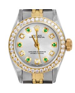 Rolex Oyster Perpetual 24mm Two Tone 6700-TT-SLV-ADE-BDS-JBL