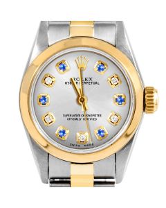 Rolex Oyster Perpetual 24mm Two Tone 6700-TT-SLV-ADS-SMT-OYS