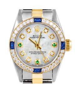 Rolex Oyster Perpetual 24mm Two Tone 6700-TT-WMOP-8D3E-4SPH-OYS