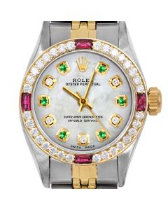 Rolex Oyster Perpetual 24mm Two Tone 6700-TT-WMOP-ADE-4RBY-JBL