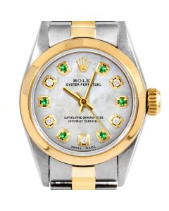 Rolex Oyster Perpetual 24mm Two Tone 6700-TT-WMOP-ADE-SMT-OYS