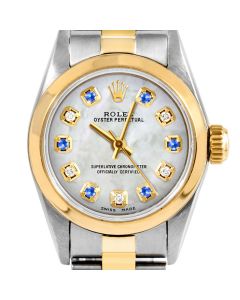 Rolex Oyster Perpetual 24mm Two Tone 6700-TT-WMOP-ADS-SMT-OYS