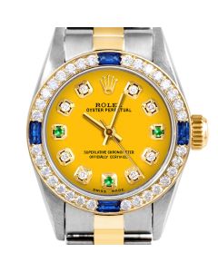 Rolex Oyster Perpetual 24mm Two Tone 6700-TT-YLW-8D3E-4SPH-OYS
