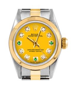 Rolex Oyster Perpetual 24mm Two Tone 6700-TT-YLW-8D3E-SMT-OYS
