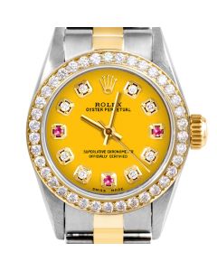 Rolex Oyster Perpetual 24mm Two Tone 6700-TT-YLW-8D3R-BDS-OYS