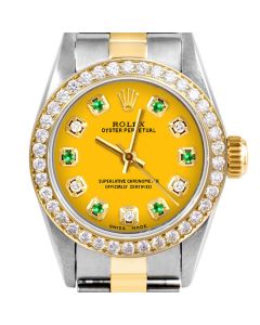 Rolex Oyster Perpetual 24mm Two Tone 6700-TT-YLW-ADE-BDS-OYS
