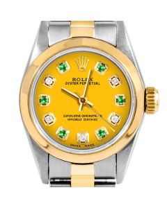 Rolex Oyster Perpetual 24mm Two Tone 6700-TT-YLW-ADE-SMT-OYS