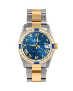 Rolex Datejust 31 mm Two Tone 68273-BLU-ROM-4SPH-OYS