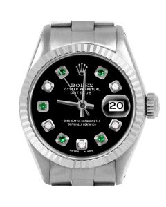 Rolex Datejust 26mm Stainless Steel 6917-SS-BLK-ADE-FLT-OYS