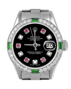 Rolex Datejust 26mm Stainless Steel 6917-SS-BLK-ADR-4EMD-OYS