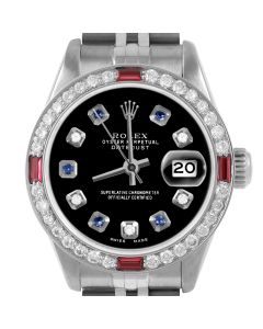 Rolex Datejust 26mm Stainless Steel 6917-SS-BLK-ADS-4RBY-JBL