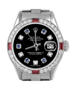 Rolex Datejust 26mm Stainless Steel 6917-SS-BLK-ADS-4RBY-OYS