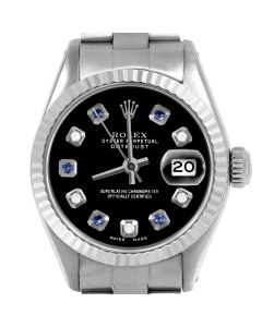 Rolex Datejust 26mm Stainless Steel 6917-SS-BLK-ADS-FLT-OYS