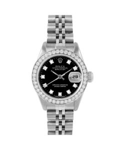 Rolex Datejust 26 mm Stainless Steel 6917-SS-BLK-DIA-SML-BDS-JBL