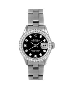 Rolex Datejust 26 mm Stainless Steel 6917-SS-BLK-DIA-SML-BDS-OYS