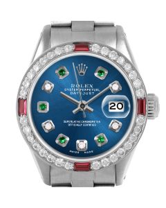 Rolex Datejust 26mm Stainless Steel 6917-SS-BLU-ADE-4RBY-OYS
