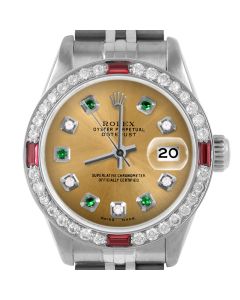Rolex Datejust 26mm Stainless Steel 6917-SS-CHM-ADE-4RBY-JBL