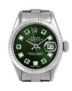 Rolex Datejust 26mm Stainless Steel 6917-SS-GRN-ADE-FLT-OYS