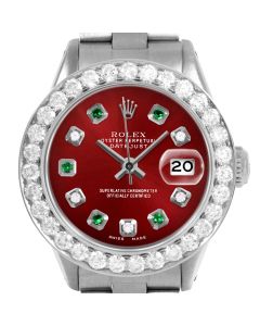 Rolex Datejust 26mm Stainless Steel 6917-SS-RED-ADE-2CT-OYS
