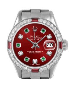 Rolex Datejust 26mm Stainless Steel 6917-SS-RED-ADE-4RBY-OYS