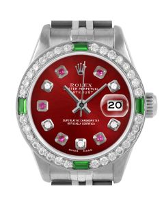 Rolex Datejust 26mm Stainless Steel 6917-SS-RED-ADR-4EMD-JBL