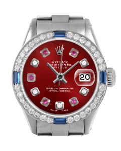 Rolex Datejust 26mm Stainless Steel 6917-SS-RED-ADR-4SPH-OYS