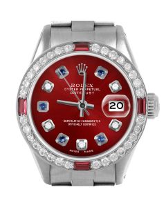 Rolex Datejust 26mm Stainless Steel 6917-SS-RED-ADS-4RBY-OYS
