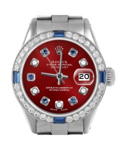 Rolex Datejust 26mm Stainless Steel 6917-SS-RED-ADS-4SPH-OYS