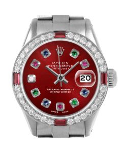 Rolex Datejust 26mm Stainless Steel 6917-SS-RED-ERDS-4RBY-OYS