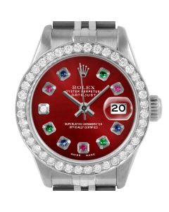 Rolex Datejust 26mm Stainless Steel 6917-SS-RED-ERDS-BDS-JBL