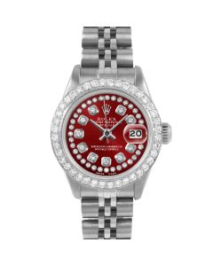 Rolex Datejust 26mm Stainless Steel 6917-SS-RED-STRD-BDS-JBL