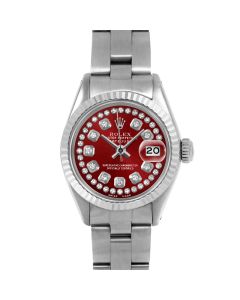 Rolex Datejust 26 mm Stainless Steel 6917-SS-RED-STRD-FLT-OYS