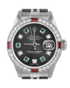 Rolex Datejust 26mm Stainless Steel 6917-SS-RHO-ADE-4RBY-JBL