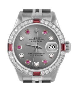 Rolex Datejust 26mm Stainless Steel 6917-SS-SLT-ADR-4RBY-JBL