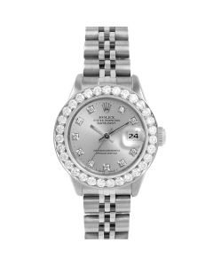 Rolex Datejust 26 mm Stainless Steel 6917-SS-SLV-DIA-SML-2CT-JBL