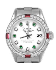 Rolex Datejust 26mm Stainless Steel 6917-SS-WHT-ADE-4RBY-OYS