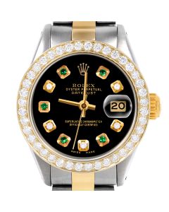 Rolex Datejust 26mm Two Tone 6917-TT-BLK-ADE-BDS-OYS