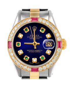 Rolex Datejust 26mm Two Tone 6917-TT-BLV-ADE-4RBY-OYS