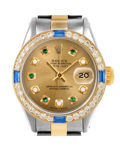 Rolex Datejust 26mm Two Tone 6917-TT-CHM-ADE-4SPH-OYS