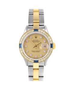 Rolex Datejust 26mm Two Tone 6917-TT-CHM-DIA-SML-4SPH-OYS