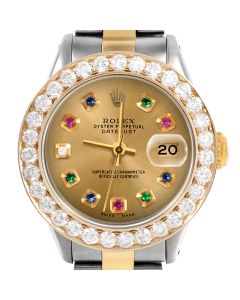 Rolex Datejust 26mm Two Tone 6917-TT-CHM-ERDS-2CT-OYS